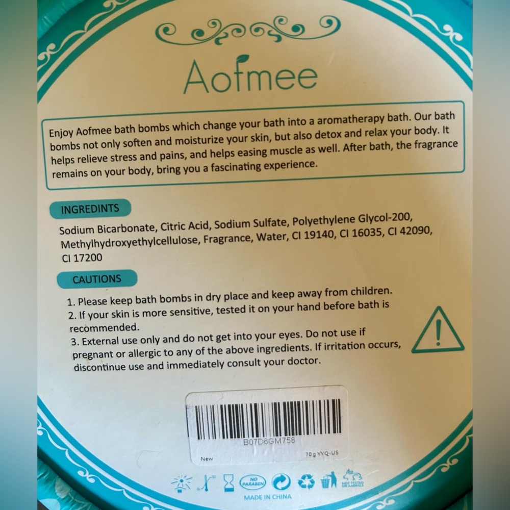 Aofmee Bath Bombs Set Bath Salt Balls Self Care for Women - Picture 7 of 8